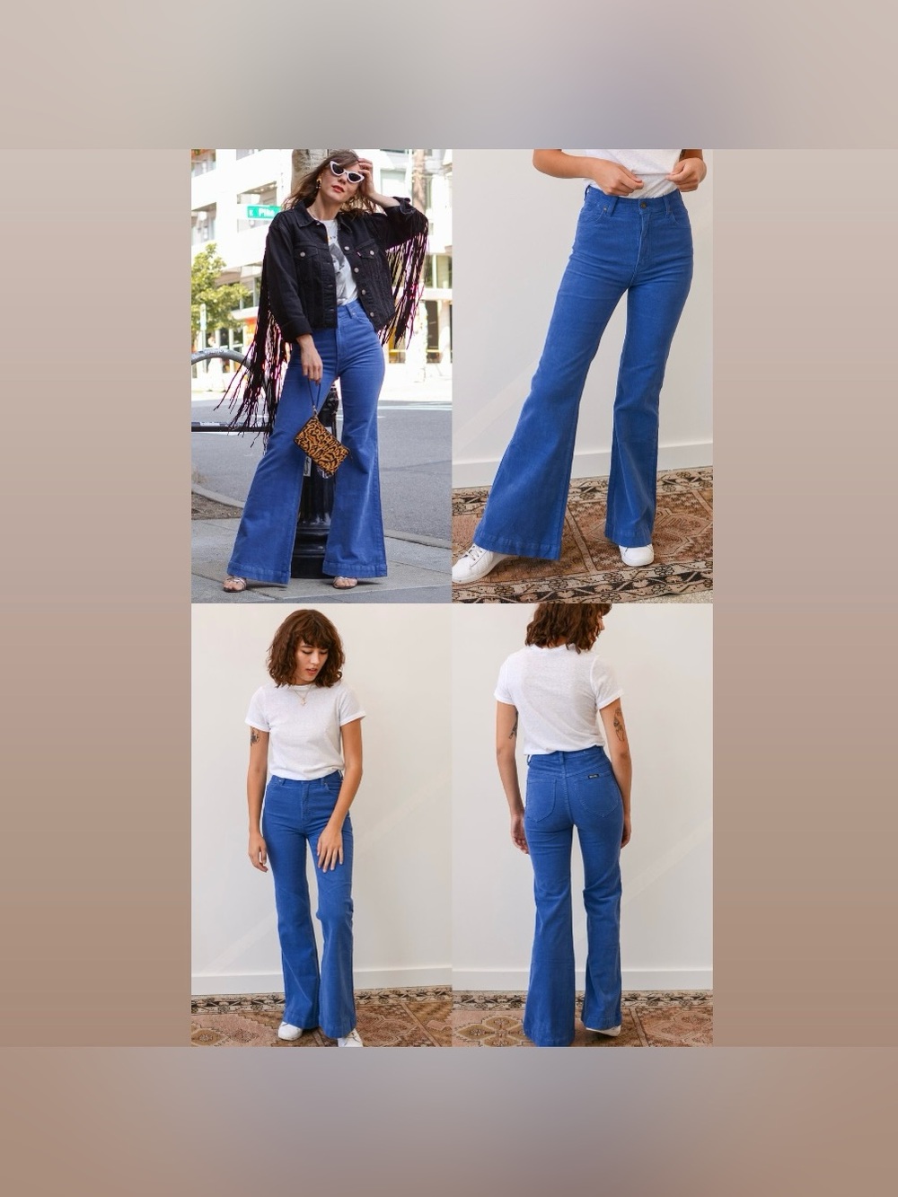 Rolla’s East Coast High Rise Flare Corduroy Pants